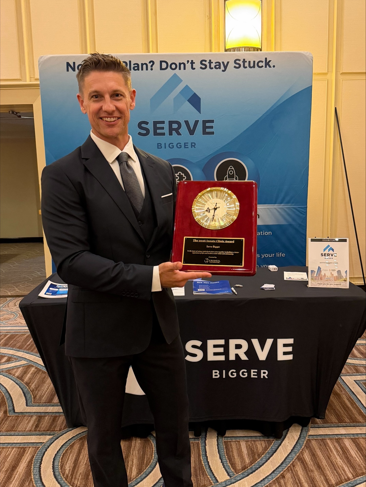 Serve Bigger team members with the 2026 Innate Clinic Award